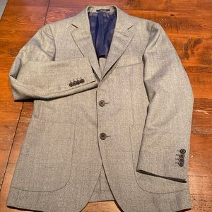 Suit Supply wool Havana blazer.  Size 23. Herringbone.